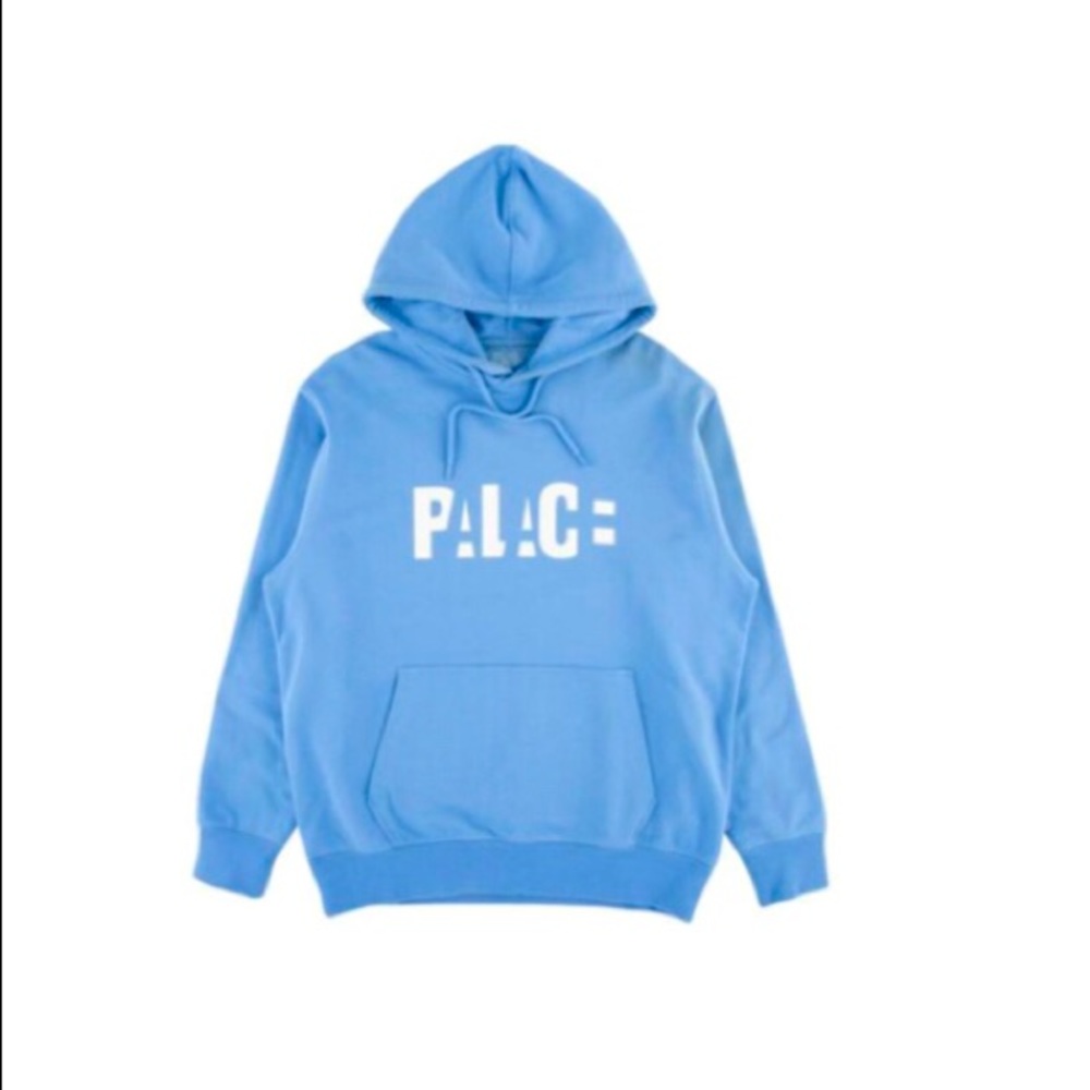 Palace Blue Block Hoodie